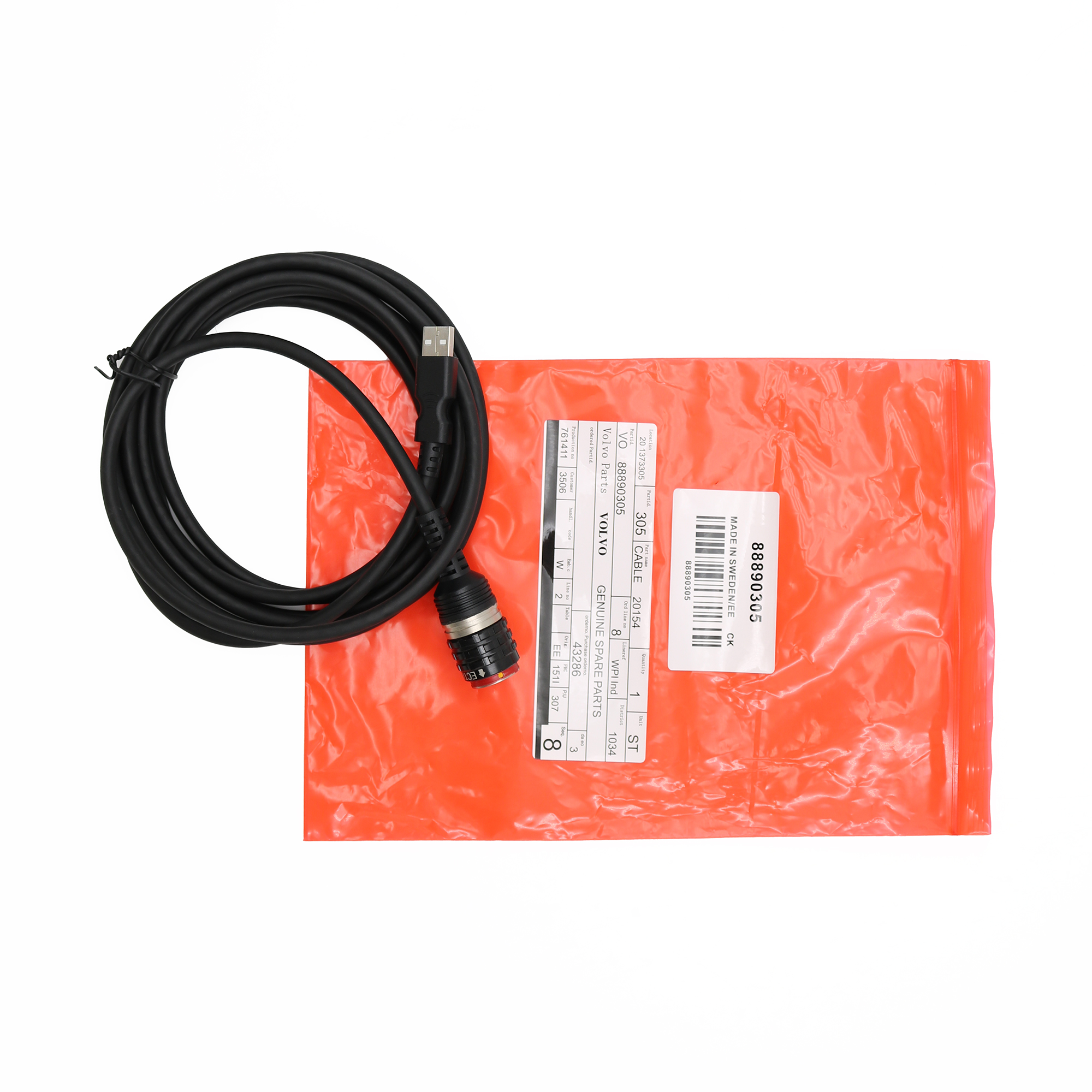 88890305 usb aviation plug test wire harness interface main test cable for volvo vocomⅡ diagnostic tools heavy truck scanner 77 88890305 usb aviation plug test wire harness interface main test cable for volvo vocomⅡ diagnostic tools heavy truck scanner 77