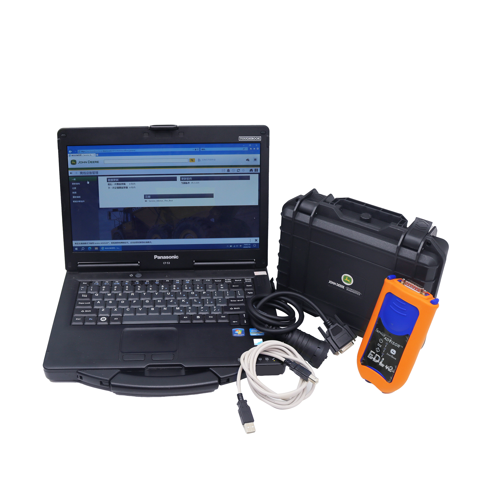 John Deere Tractor Diesel Engine Diagnostic Tool Including EDL V2 Adapter John Deere Tractor Diesel Engine Diagnostic Tool Including EDL V2 Adapter 5