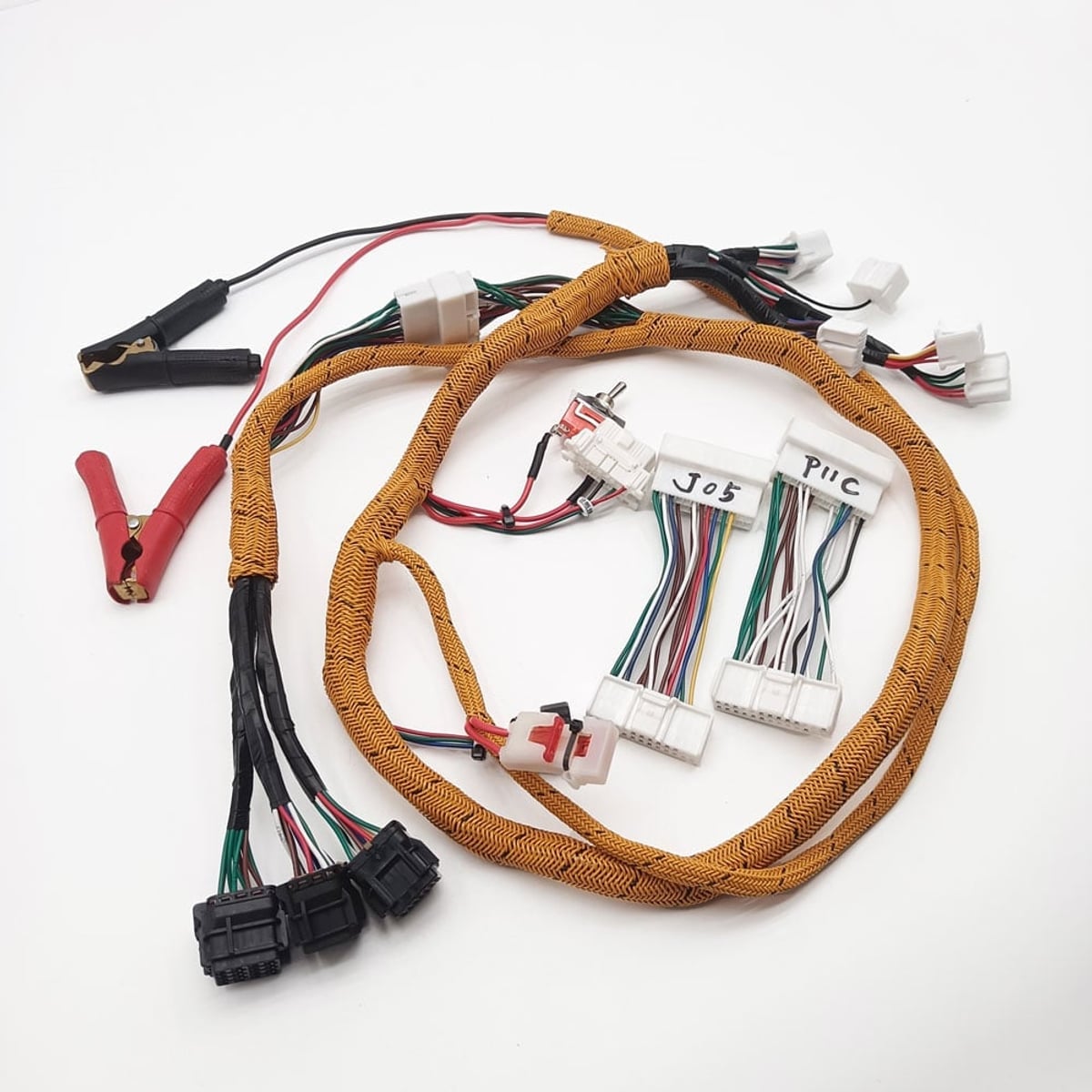 Diagnosis Wiring Harness for Kobelco J05 J08 P11C Engine Start Testing Cable, Excavator Computer Board Engine Start Cable 3 588a