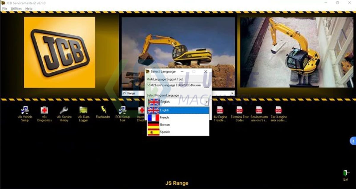 JCB Diagnostic Software Service Master 4 (23.27.7) for Excavators and Trucks Diagnostic Software JCB