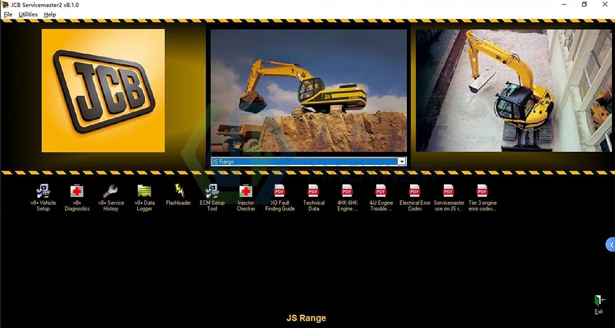 JCB Diagnostic Software Service Master 4 (23.27.7) for Excavators and Trucks JCB Software