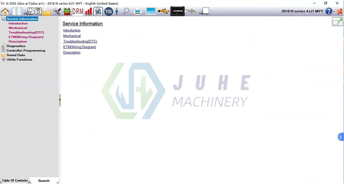 Software diagnostic results display